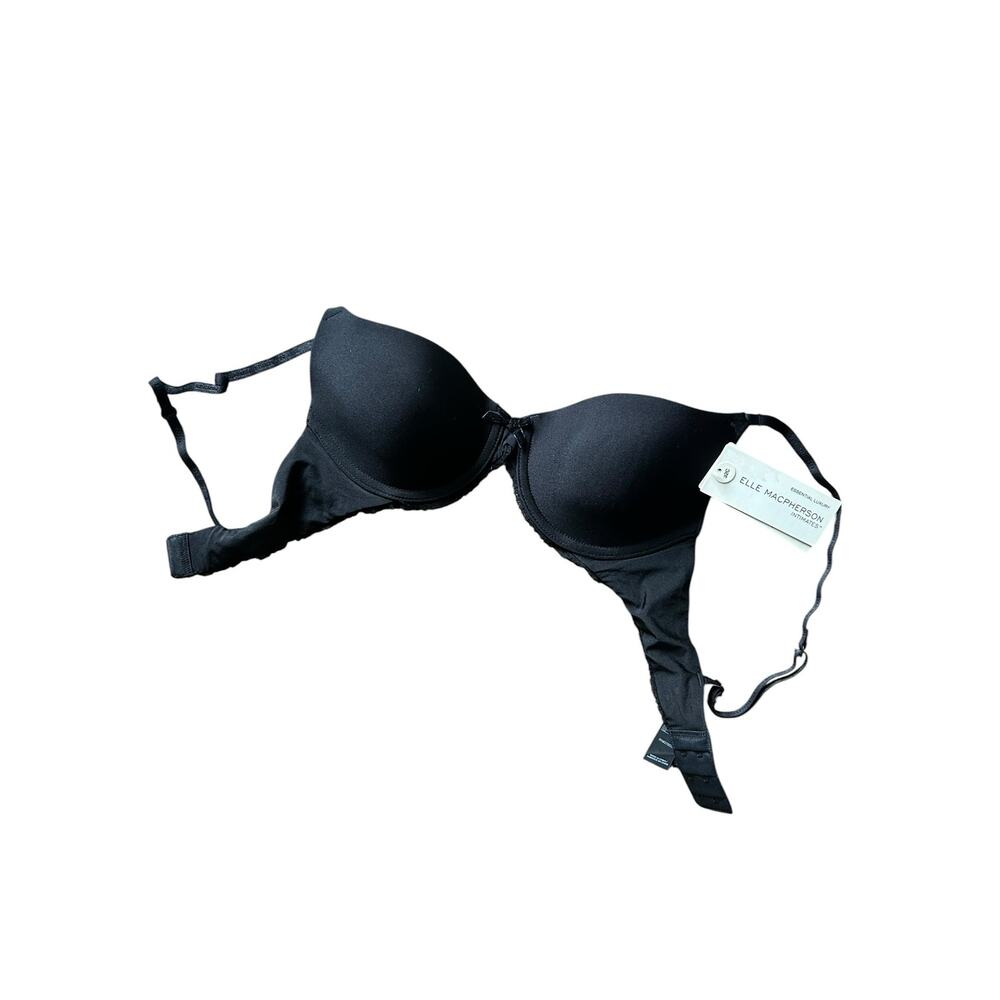 Elle Macpherson Intimates Brand Black Underwire Bra NWT Size 32C